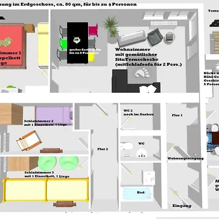 Auszeit-Mit-Pool-Wohnung-85-Qm-Sehr-Zentral-Gelegen Appartement Todtmoos